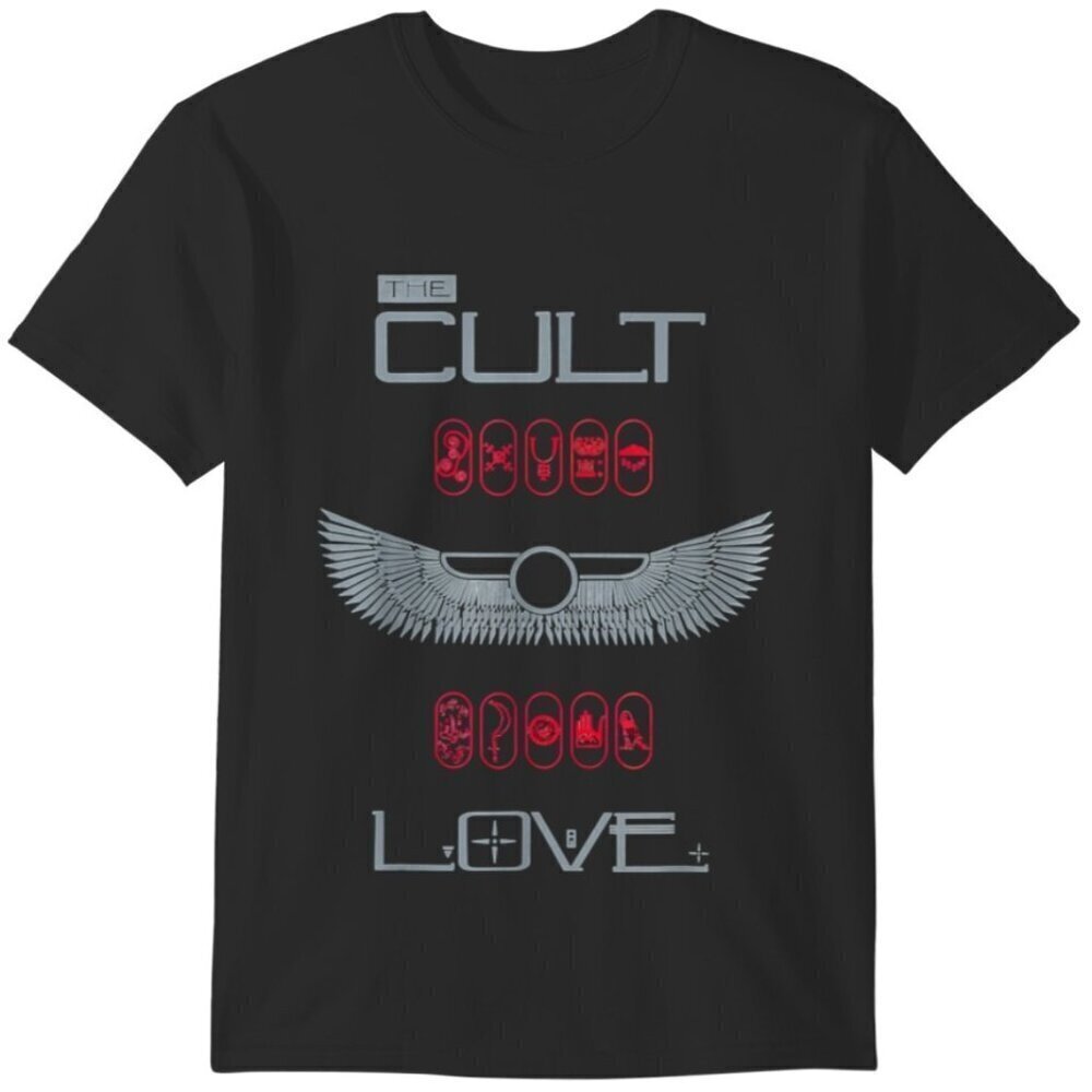 The Cult Classic Rock Band Graphic T-Shirt Music Fan Collector Concert Merch Tee